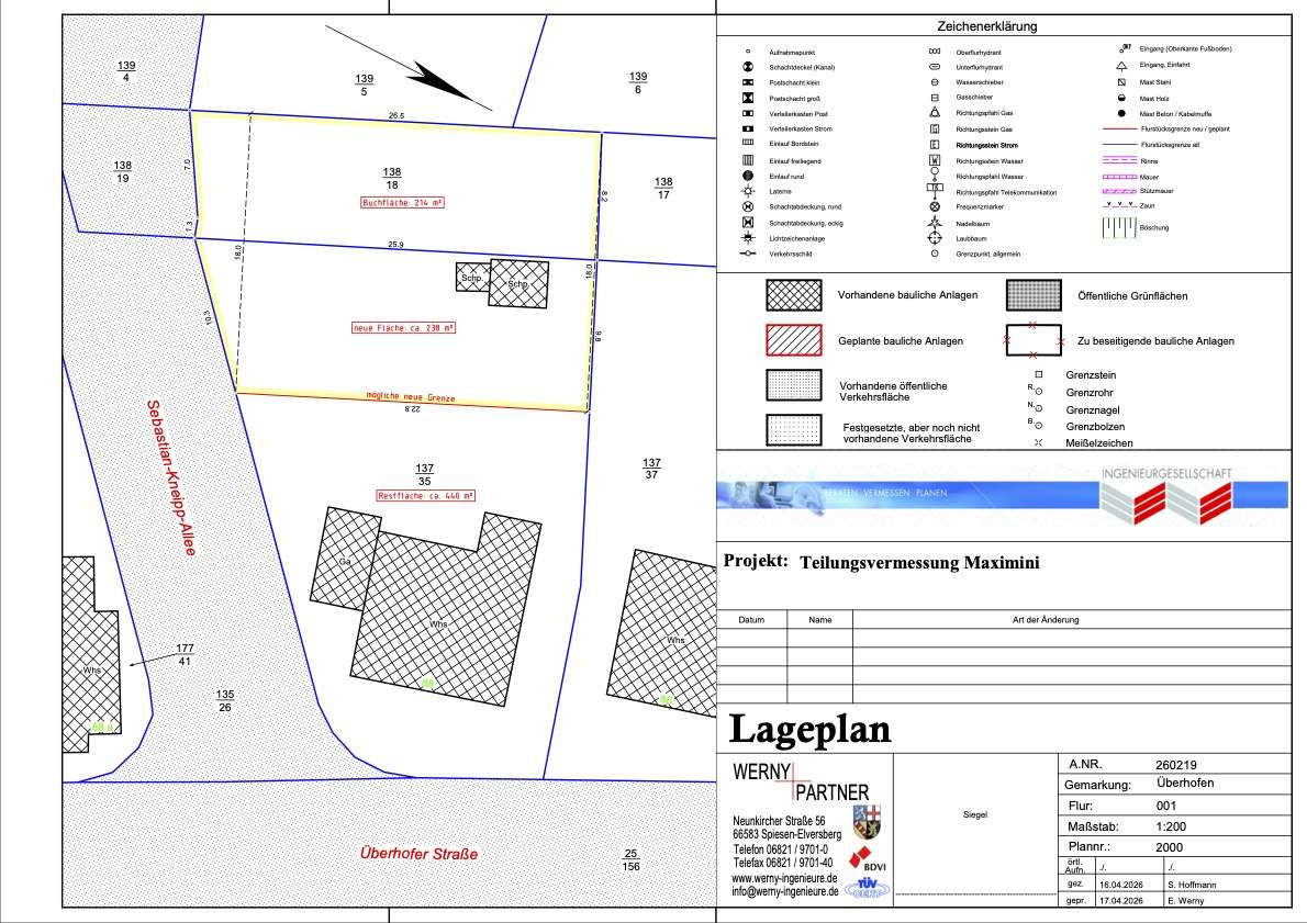 Aufteilungplan
